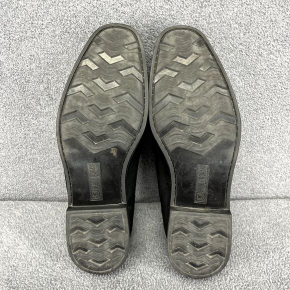 Stacy Adams Shoes Mens 9 M Reginald Black Suede Loafers Rubber Soles‎ main image 10
